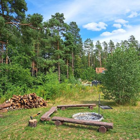 Mazury Domek Caloroczny Pelnik Gm Ostroda Jezioro Las Bagian luar foto