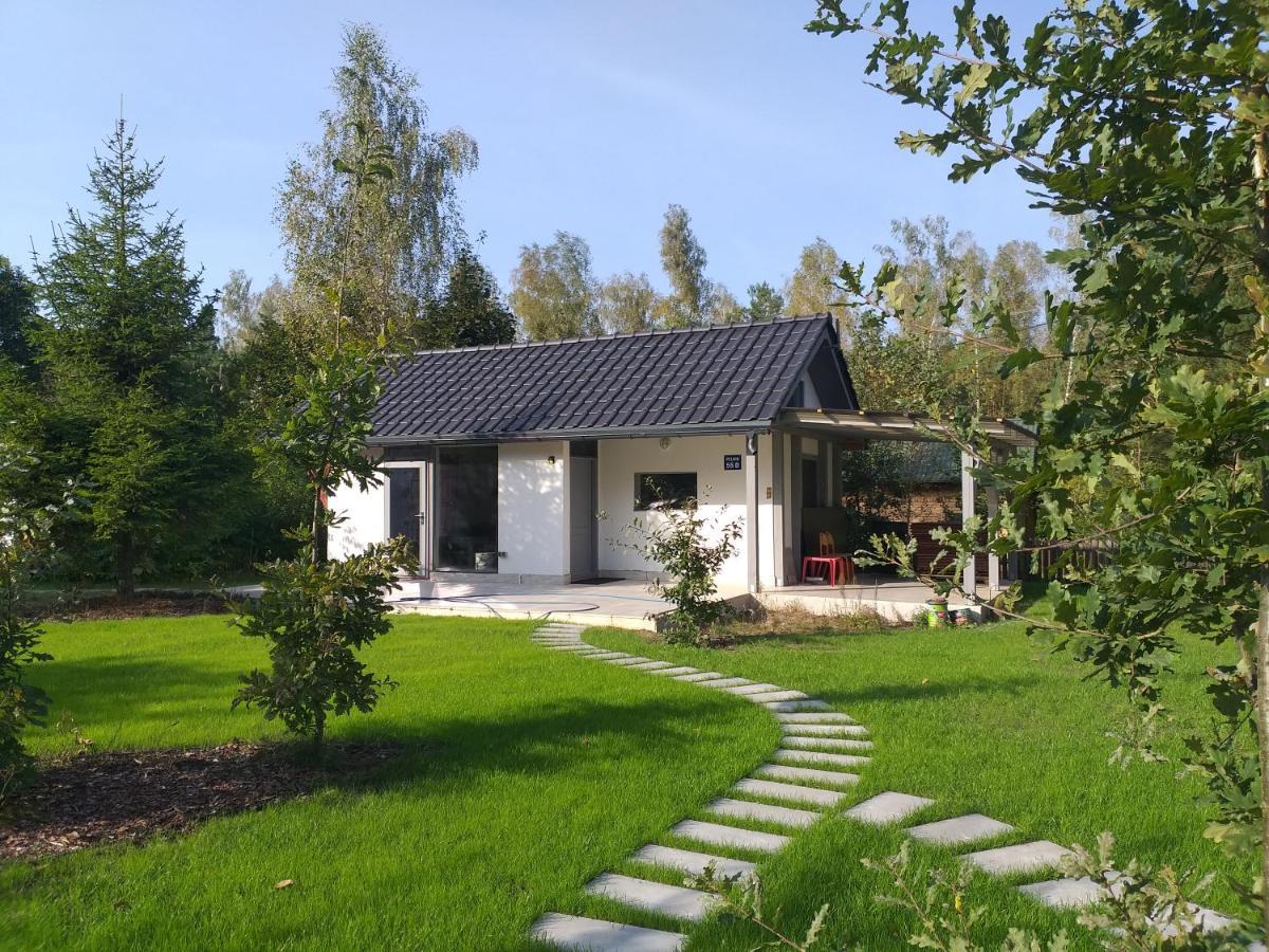 Mazury Domek Caloroczny Pelnik Gm Ostroda Jezioro Las Bagian luar foto