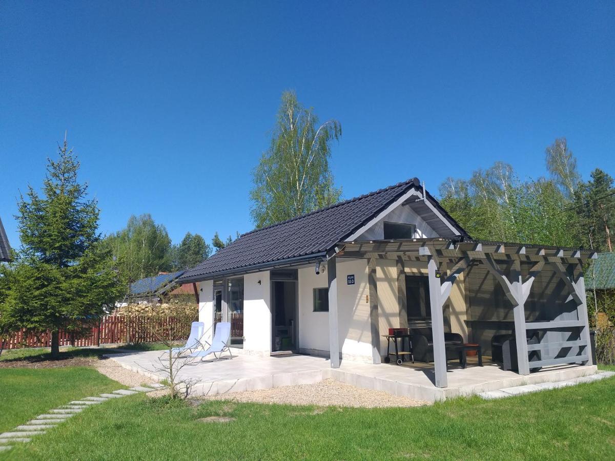 Mazury Domek Caloroczny Pelnik Gm Ostroda Jezioro Las Bagian luar foto
