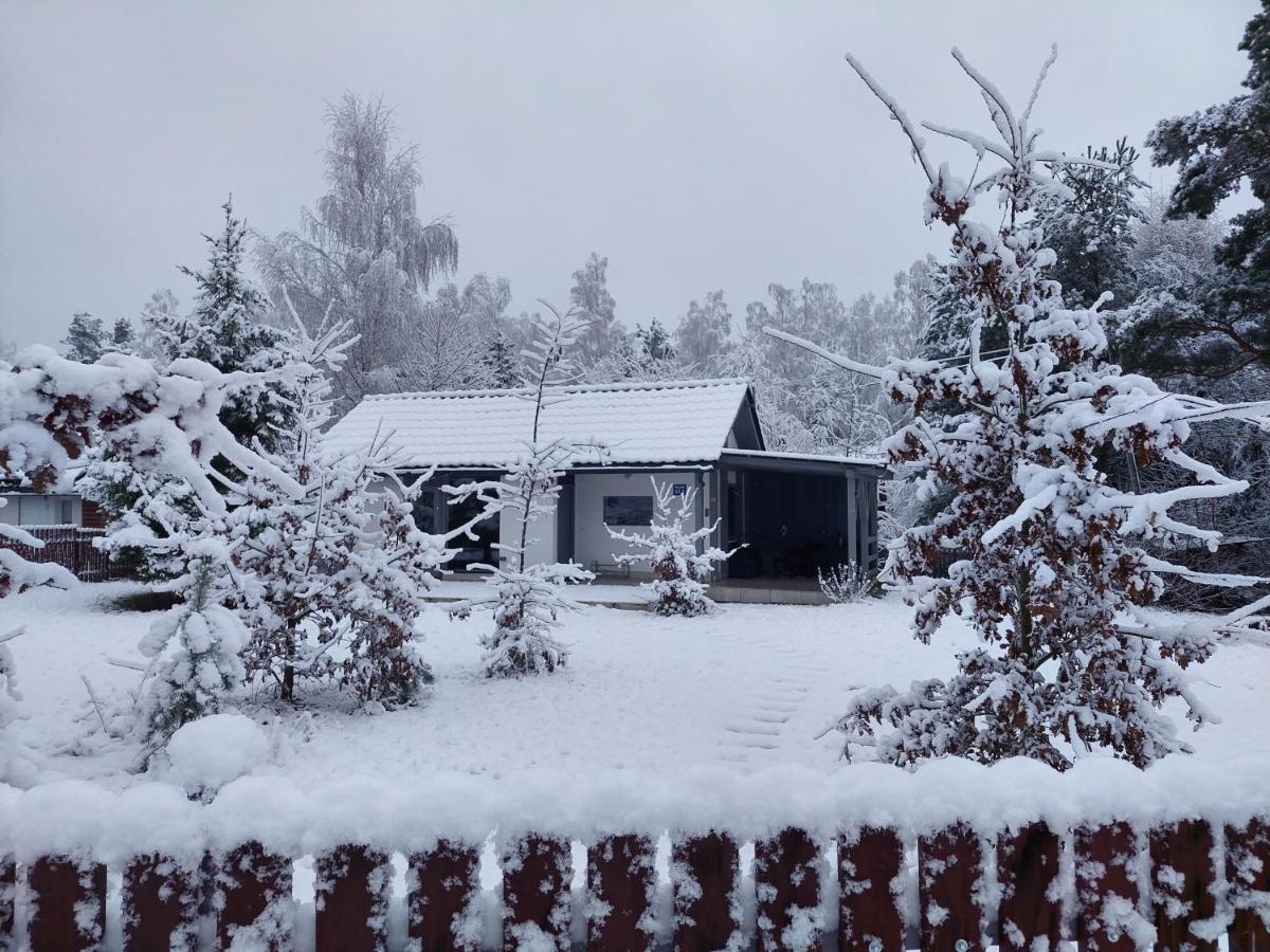 Mazury Domek Caloroczny Pelnik Gm Ostroda Jezioro Las Bagian luar foto
